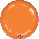 Szabványos kör narancssárga fémfólia léggömb laza
